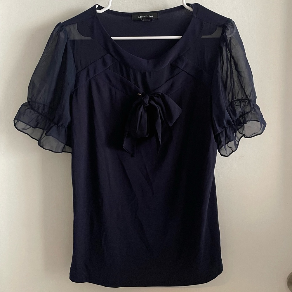 Navy blue blouse size L